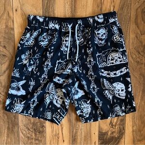 Lurking Class by Sketchy Tank Hotbox Flash Black Board Shorts